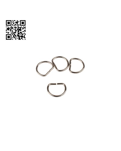 ANILLOS BOHIN PARA BOLSOS 12MM - PLATEADO - 4 UND BH89940