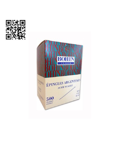 ALFILERES BOHIN ACERO DULCE NIQUELADO Nº 12 - 500G BH40224