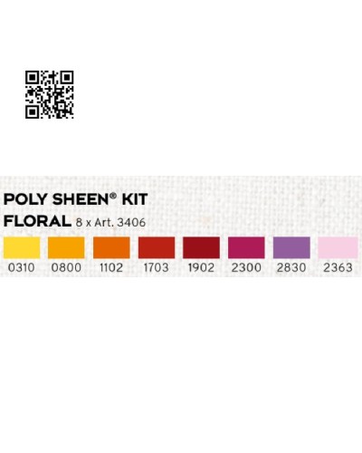 KIT FLORAL - 8 CARRETES POLY SHEEN 40 - 200 MTS