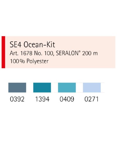 KIT OCEANO - 4 CARRETES SERALON 100 - 200MTS