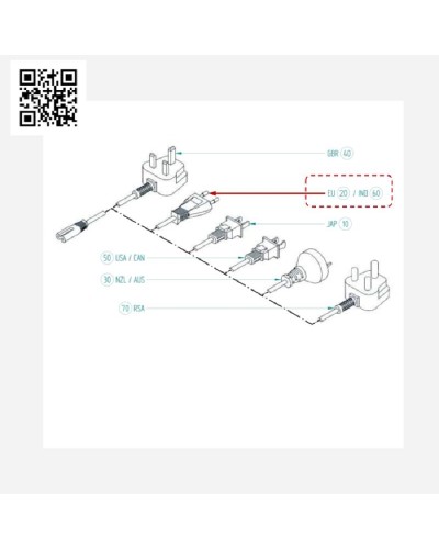 CABLE CORRIENTE RED - BERNINA