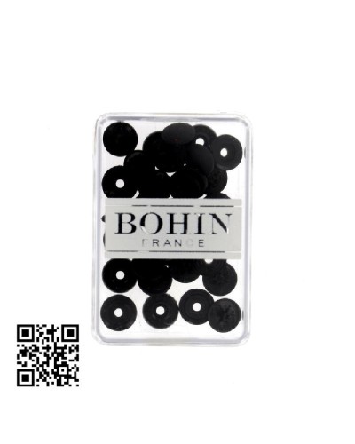 BOTONES | SNAPS A MANO 9mm BOHIN - NEGRO - 8 UND | BH71702