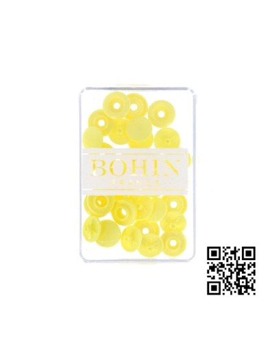 BOTONES | SNAPS A MANO 9mm BOHIN - AMARILLO - 8 UND | BH71706