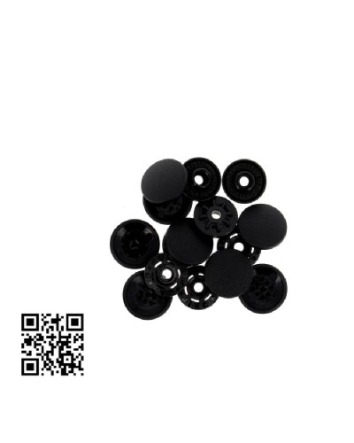 BOTONES | SNAPS A MANO 13mm BOHIN - NEGRO - 8 UND | BH71752