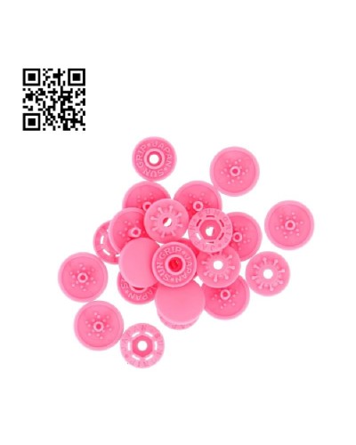 BOTONES | SNAPS A MANO 13mm BOHIN - ROSA - 8 UND | BH71754