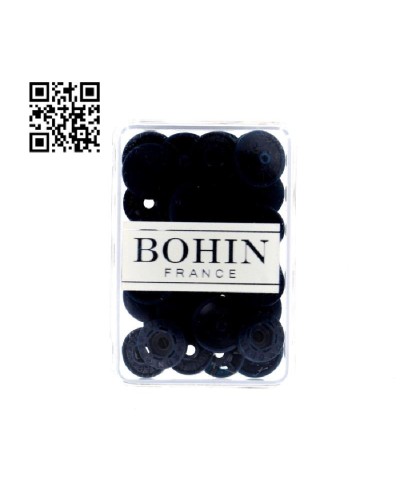 BOTONES | SNAPS A MANO 13mm BOHIN - AZUL MARINO - 8 UND | BH71758