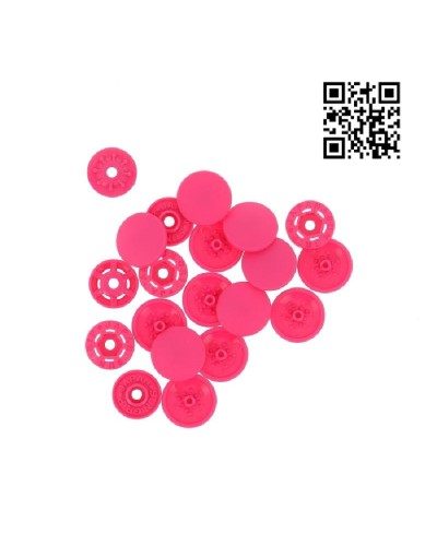 BOTONES | SNAPS A MANO 13mm BOHIN - FUCSIA - 8 UND | BH71764