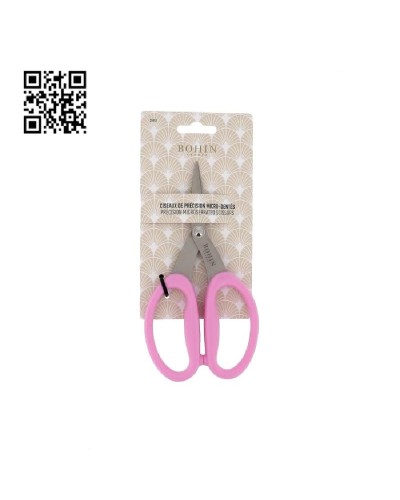 TIJERAS BOHIN MICROSERRADAS - MANGOS COLOR ROSA| BH25852