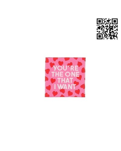 ETIQUETA PARA COSER "THE ONE THAT I WANT" - CUADRADO 3,5CM | - BH486119