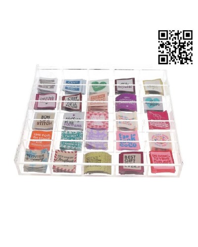 EXPOSITOR PARA ETIQUETAS 25 MODELOS x5 - CUADRADO 3,5CM |  BH71031