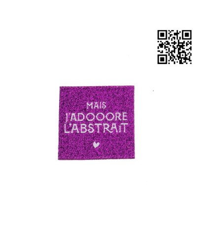 ETIQUETA PARA COSER "J'ADORE" - CUADRADO 3,5CM | - BH486091
