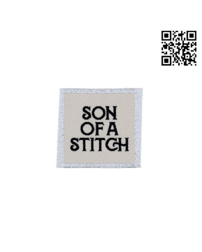 ETIQUETA PARA COSER "SON OF A STITCH" - CUADRADO 3,5CM | - BH486094