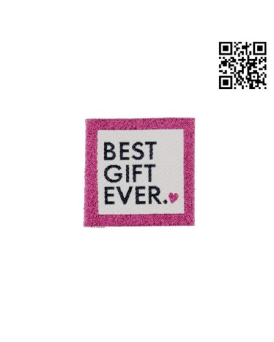 ETIQUETA PARA COSER "BEST GIFT" - CUADRADO 3,5CM | - BH486103