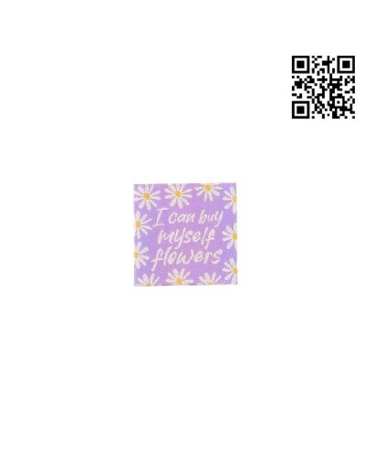 ETIQUETA PARA COSER "FLOWERS" - CUADRADO 3,5CM | - BH486115
