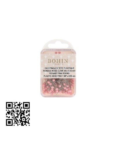 ALFILERES BOHIN CABEZA REDONDA DE PLÁSTICO - 36MMx0,55MM | - BH26709