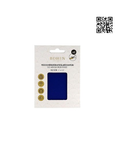 PARCHE AUTOADHESIVO BOHIN NYLON | 10cm X 12cm - AZUL REAL BH61018