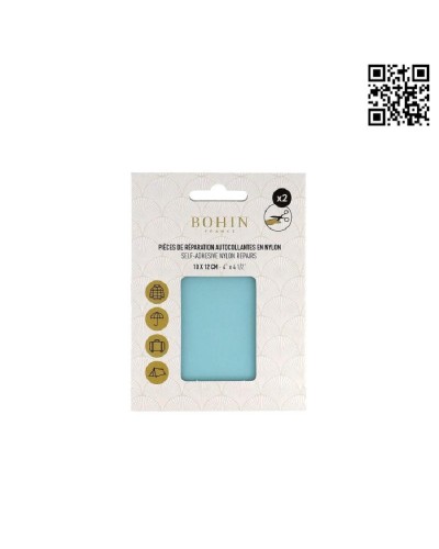 PARCHE AUTOADHESIVO BOHIN NYLON | 10cm X 12cm - AZUL CLARO BH61019