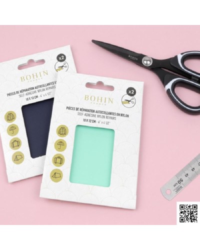 PARCHE AUTOADHESIVO BOHIN NYLON | 10cm X 12cm - VERDE MENTA BH61024