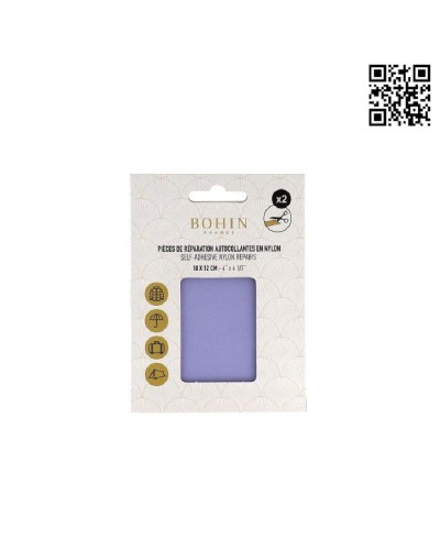 PARCHE AUTOADHESIVO BOHIN NYLON | 10cm X 12cm - MALVA BH61026