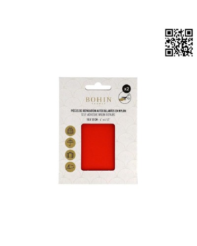 PARCHE AUTOADHESIVO BOHIN NYLON | 10cm X 12cm - NARANJA BH61032