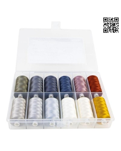 KIT PASION POR EL ACOLCHADO - 12 CARRETES SILK-FINISH 40 - 1000MTS