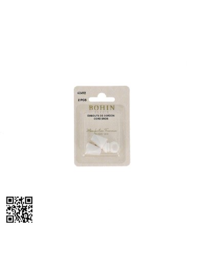 TOPES DE CORDÓN PEQUEÑOS BOHIN - NEGRO - 2 UND | BH62492