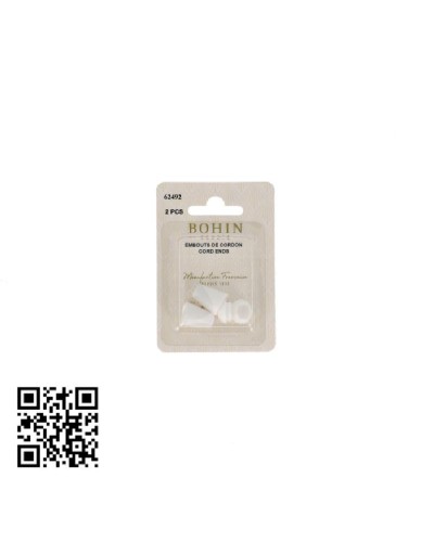 TOPES DE CORDÓN PEQUEÑOS BOHIN - BLANCO - 2 UND | BH62493