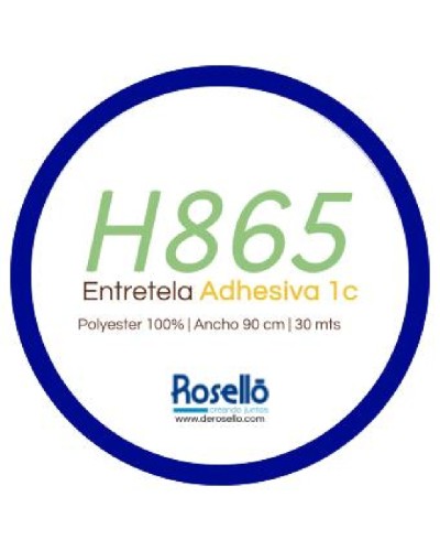 ENTRETELA ADHESIVA 1 CARA H865 | 30M | 90CM | ESPECIAL APLICACIÓN