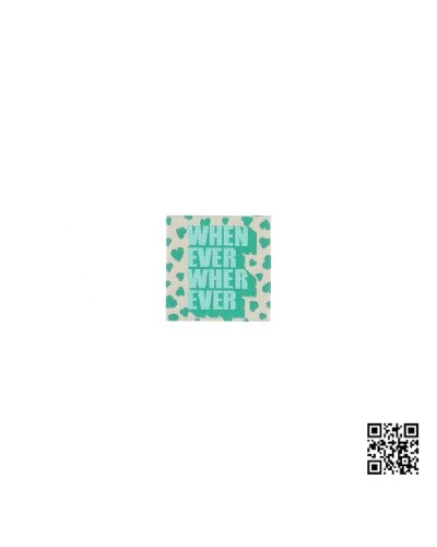 ETIQUETA PARA COSER " WHENEVER WHEREVER" - CUADRADO 3,5CM | BH486127