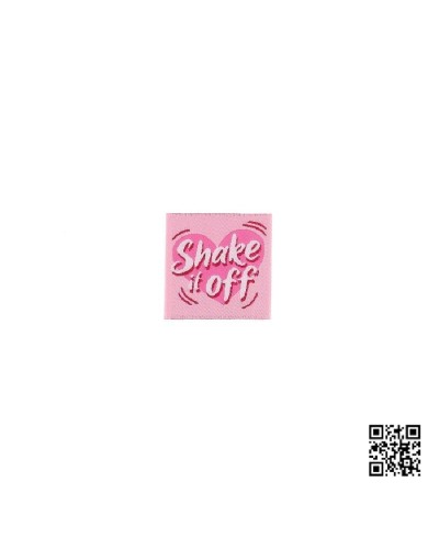 ETIQUETA PARA COSER "SHAKE IT OFF" - CUADRADO 3,5CM | BH486130