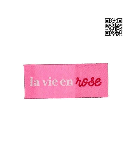 ETIQUETA PARA COSER "LA VIE EN ROSE" - OCTUBRE ROSA | PACK 4 UND - BH71054