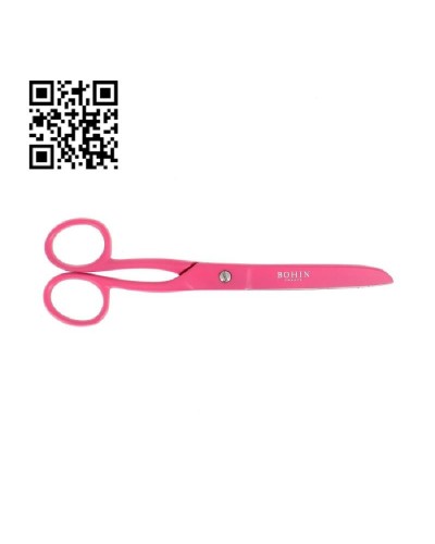 TIJERAS BOHIN EPOXY - CUCHILLAS PLANAS 17CM / 6.5" ROSA BH23935